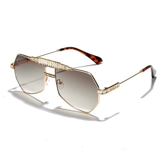 Black Lens Aviator Sunglasses - Picture 1 of 8